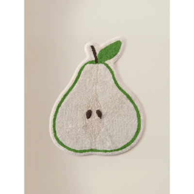 George Home Green Pears Fruity Cotton Towel & Bath Mat