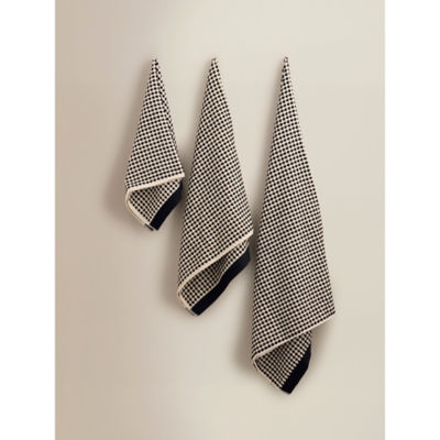 ASDA Monochrome Textured Dot Cotton Towel Range