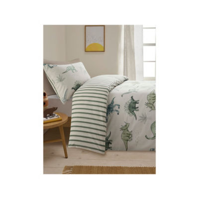 ASDA Dinosaur Easy Care Reversible Duvet Set Single