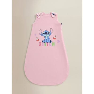 George Home Disney Stitch Pink Jersey Cotton Sleep Bag 2.5 Tog