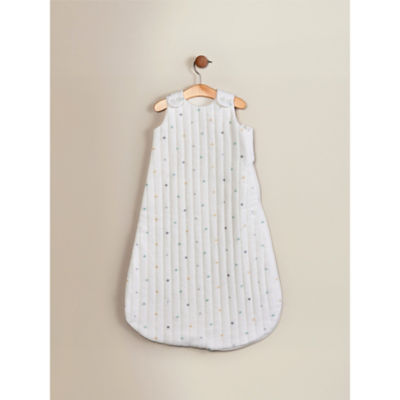 ASDA Cream Ribbed Star Jersey Cotton Sleep Bag 2.5 Tog