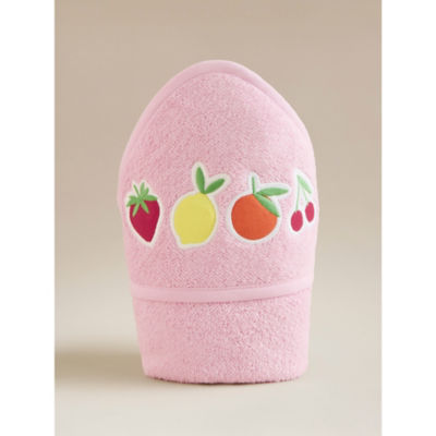 ASDA Pink Mixed Fruit Cotton Hooded Towel