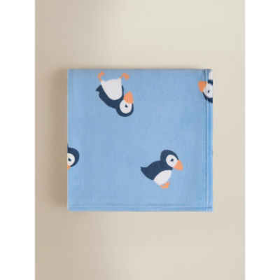 ASDA Blue Puffin Fleece Blanket