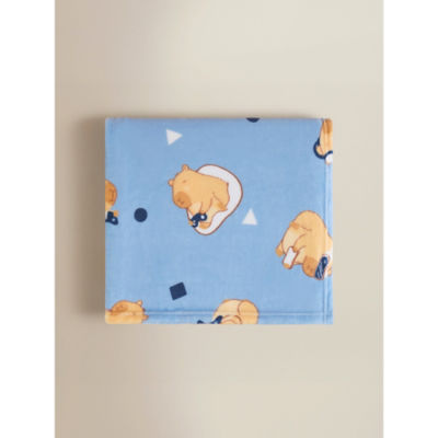 ASDA Blue Capybara Gaming Fleece Blanket