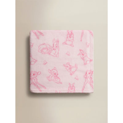 ASDA Disney Pink Bambi Fleece Blanket