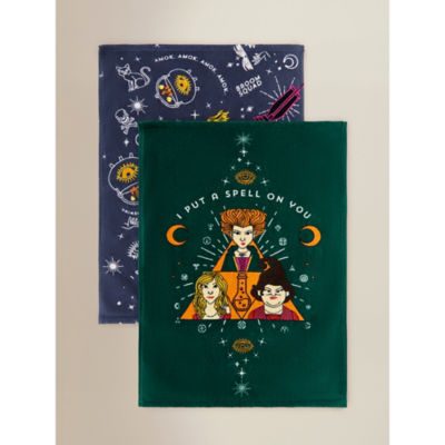 George Home Disney Hocus Pocus Cotton Guest Towel - Set of 2