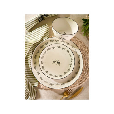 ASDA Stacey Solomon Stag Dinner Set 12 Piece