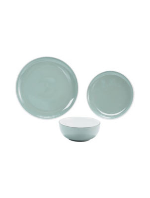 George Home Green & White Two-Tone Dinner Set - 12 Piece