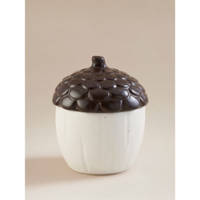 George Home Natural Acorn Lidded Pot