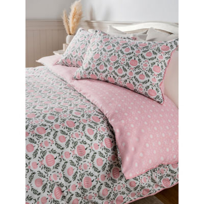 ASDA Stacey Solomon Pumpkin Garden Brushed Cotton Duvet Set Super King