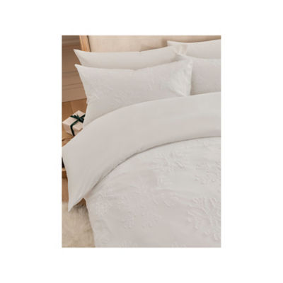 ASDA Festive White Tufted Snowflake Duvet Set King