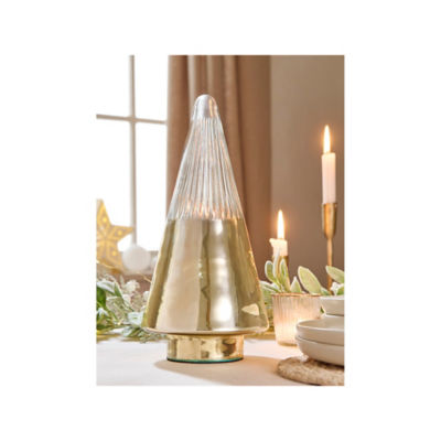 ASDA Gold-Tone Glass Ombre Christmas Tree