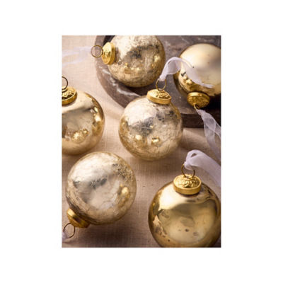 ASDA GH GOLD BAUBLES