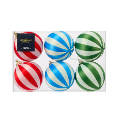 ASDA GH STRIPED BAUBLES
