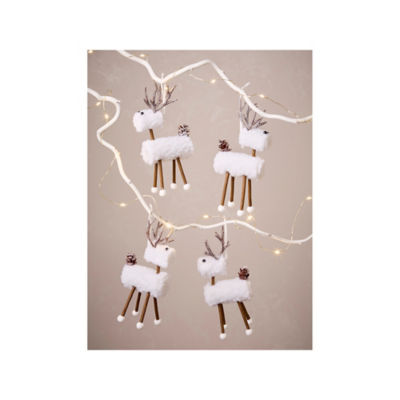 ASDA Reindeer Baubles - Set of 4