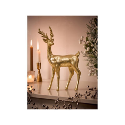 ASDA Gold-Tone Reindeer Decoration