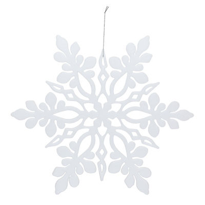 ASDA GH FLOCKED SNOWFLAKE