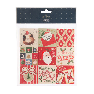 ASDA George Home Red Present Tags 18pk