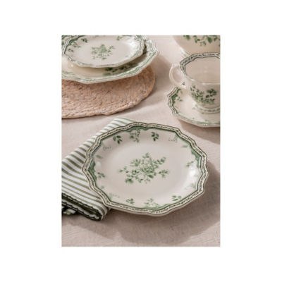 Stacey Solomon Green & White Rose Side Plate