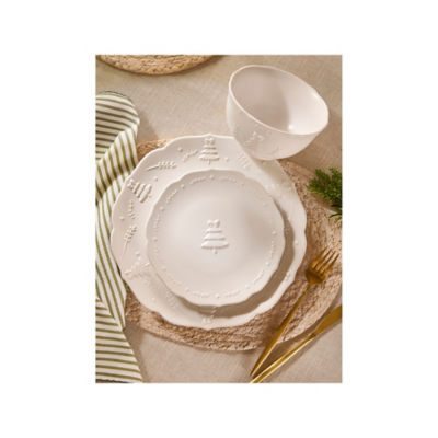 ASDA Stacey Solomon Christmas Tree Bow Dinner Set 12 Piece
