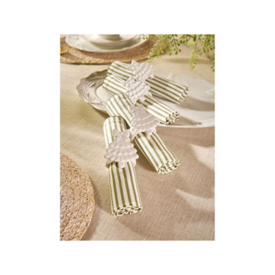 ASDA Stacey Solomon Christmas Tree Bow Napkin Ring - Set of 4