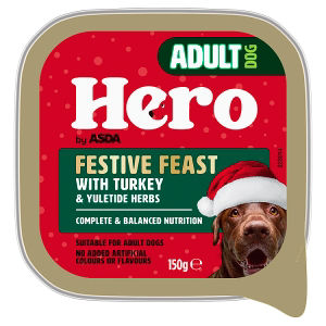 ASDA Hero Adult Dog Festive Feast with Turkey & Yuletide Herbs 150g