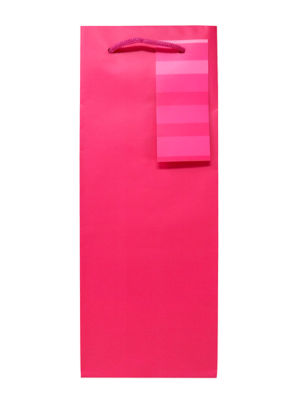 ASDA George Home Pink Stripe Bottle Bag