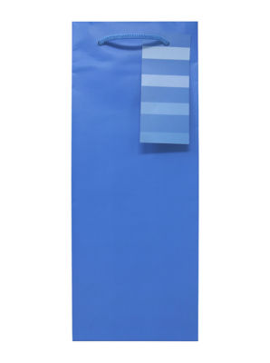 ASDA George Home Blue Stripe Bottle Bag