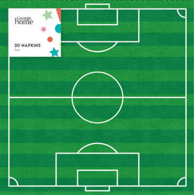 ASDA Football Pitch Napkins 20pk