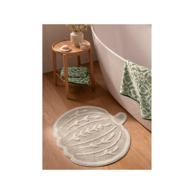 ASDA Stacey Solomon Natural Pumpkin Cotton Bath Mat