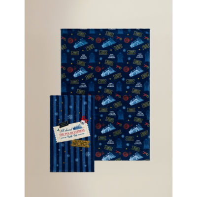 ASDA Warner Bros. Polar Express Festive Cotton Towel Range Hand Towel (50 x 90cm)