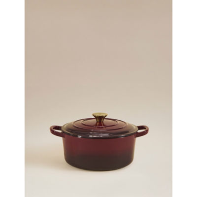 George Home Burgundy Cast Iron Stockpot