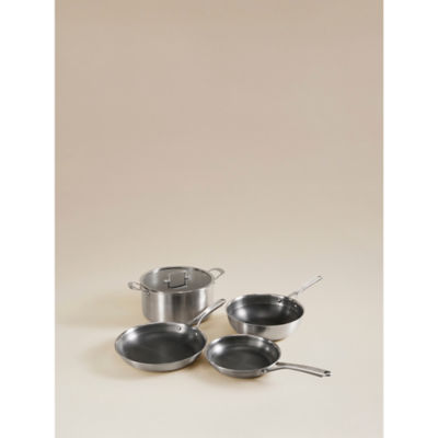 George Home 4pc Stainless Steel Pan Set