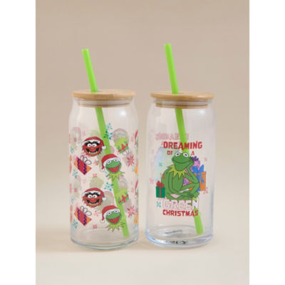 ASDA Disney The Muppets Green Mason Jars Set of 2