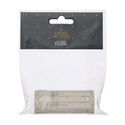 ASDA 75Pk Sticker Roll - Silver