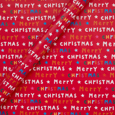 ASDA 8m Merry Christmas Rollwrap