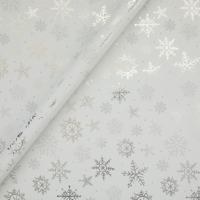 ASDA 3.5M Snowflake Christmas Rollwrap