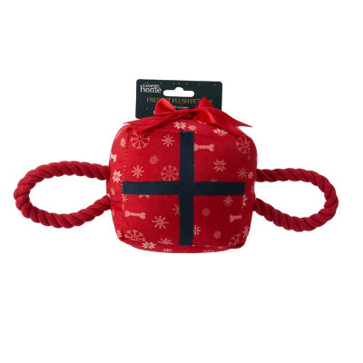 ASDA Plush Present With Rope Handle And Sqeaker