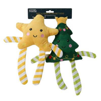 ASDA Star And Tree Crinkle And Squeaker