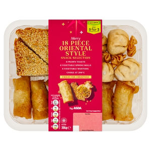 ASDA 18 Merry Piece Oriental Style Snack Selection 306g