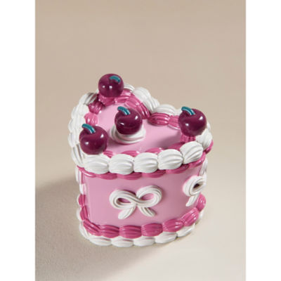 ASDA Pink Heart Cake Lidded Pot