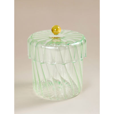 ASDA Large Green Lidded Glass Jar