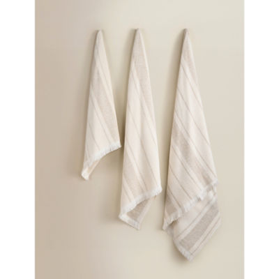 ASDA Neutral Stripe Cotton Towel Range