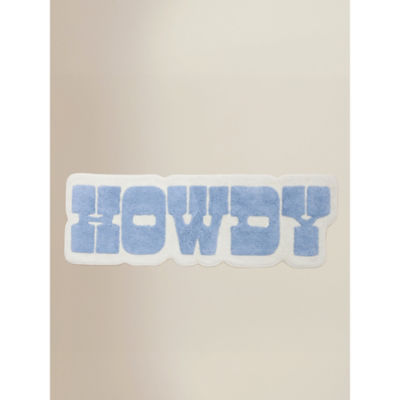 ASDA Blue Howdy Cotton Runner Bath Mat