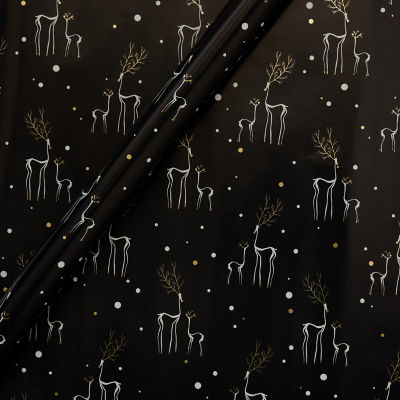ASDA 3.5M Foil Deer Christmas Rollwrap