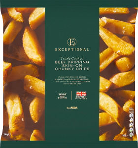 Exceptional by ASDA Triple Cooked Beef Dripping Skin-on Chunky Chips 750g