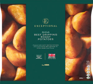 Exceptional by ASDA British Beef Dripping Roast Potatoes 800g