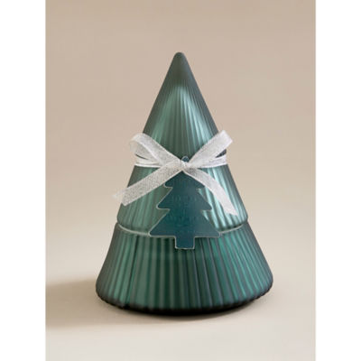 ASDA Frosted Pine & Eucalyptus Frosted Glass Tree Candle