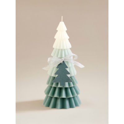 ASDA Frosted Pine & Eucalyptus Ombre Wax Tree Candle