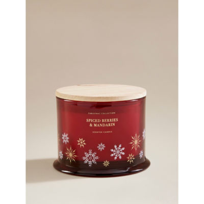 ASDA Spiced Berries & Mandarin Wooden Lid Candle